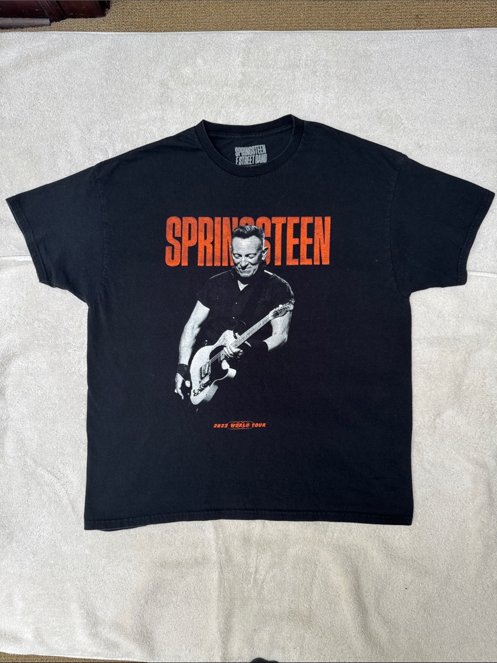 XL Men’s Black Bruce Springsteen Graphic Tee T-Shirt in outstanding condition